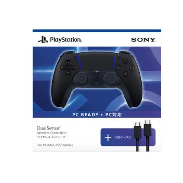 SONY ソニー DualSense ワイヤレスコントローラー ミッドナイト ブラック  USBケーブル for PC CFIJ15502 4948872850704