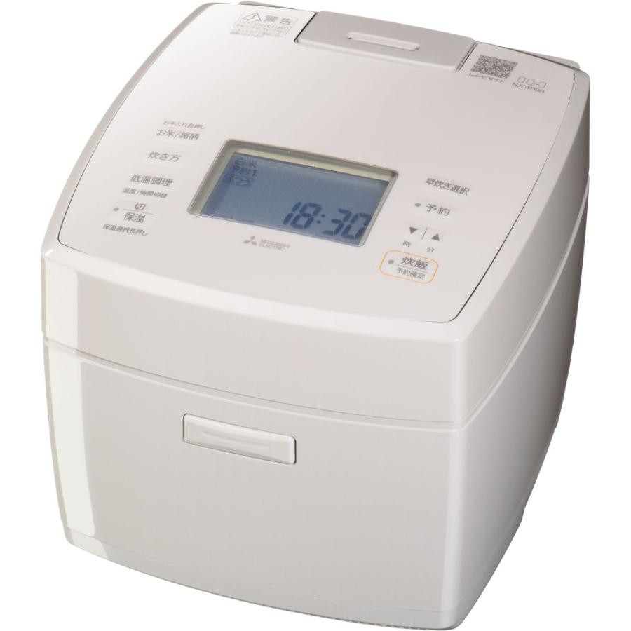 三菱電機 炊飯器 備長炭 炭炊釜 NJ-VP10H-W 白亜麻　4573637012846