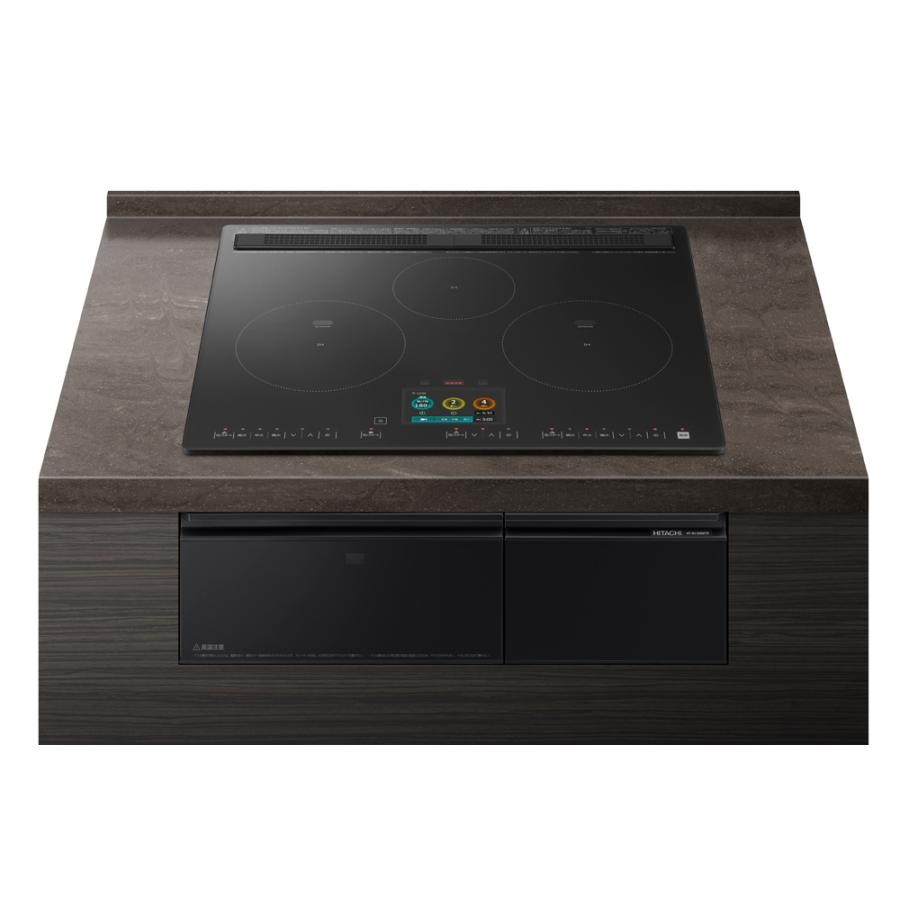 HITACHI 日立 ビルトイン IHコンロ 火加減マイスター HT-N1500KTF K プレミアムブラック　4549873177861