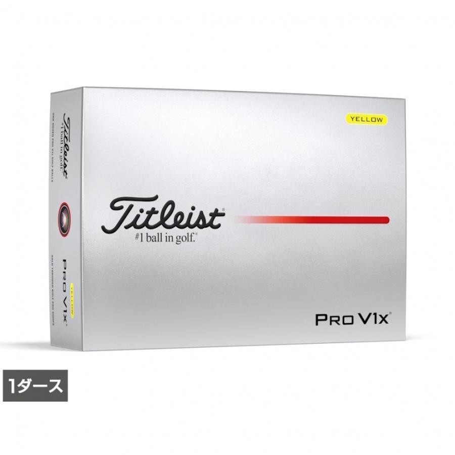 Titleist  タイトリスト ゴルフボール PRO V1x ローナンバー 2025年モデル [イエロー]　0196665928725
