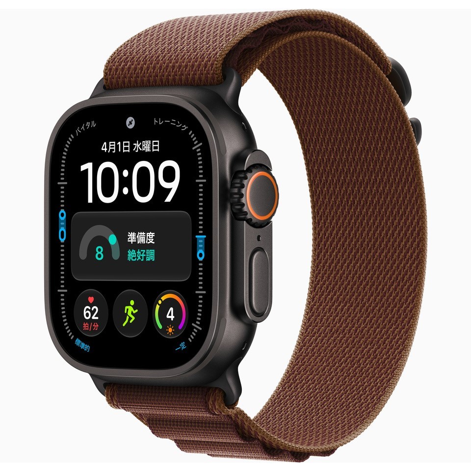 Apple Watch Ultra 4 GPS+Cellularモデル 49mm MJC14X/A ブラック・バーガンディアルパインループ M