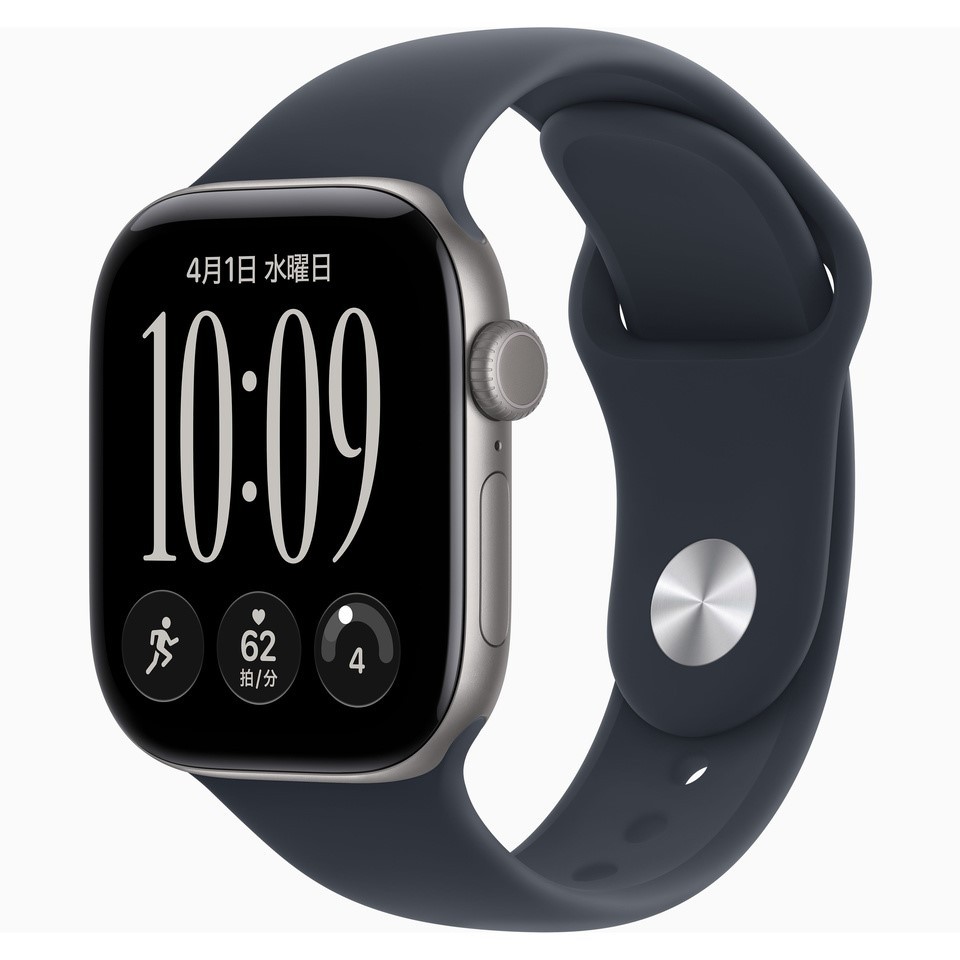 Apple Watch Series 12 GPSモデル 42mm MJE94X/A スペースグレイ・ネイビーブルースポーツバンド M/L