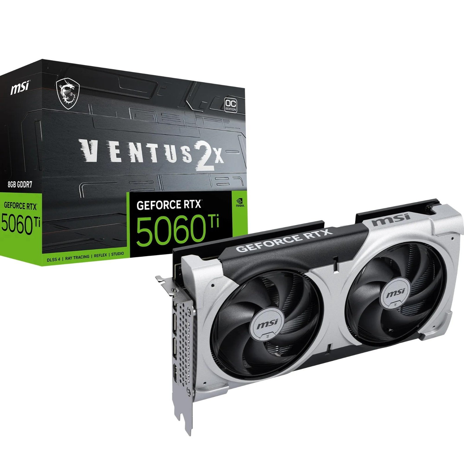 MSI エムエスア グラフィックボード GeForce RTX 5060 Ti 8G VENTUS 2X OC PLUS