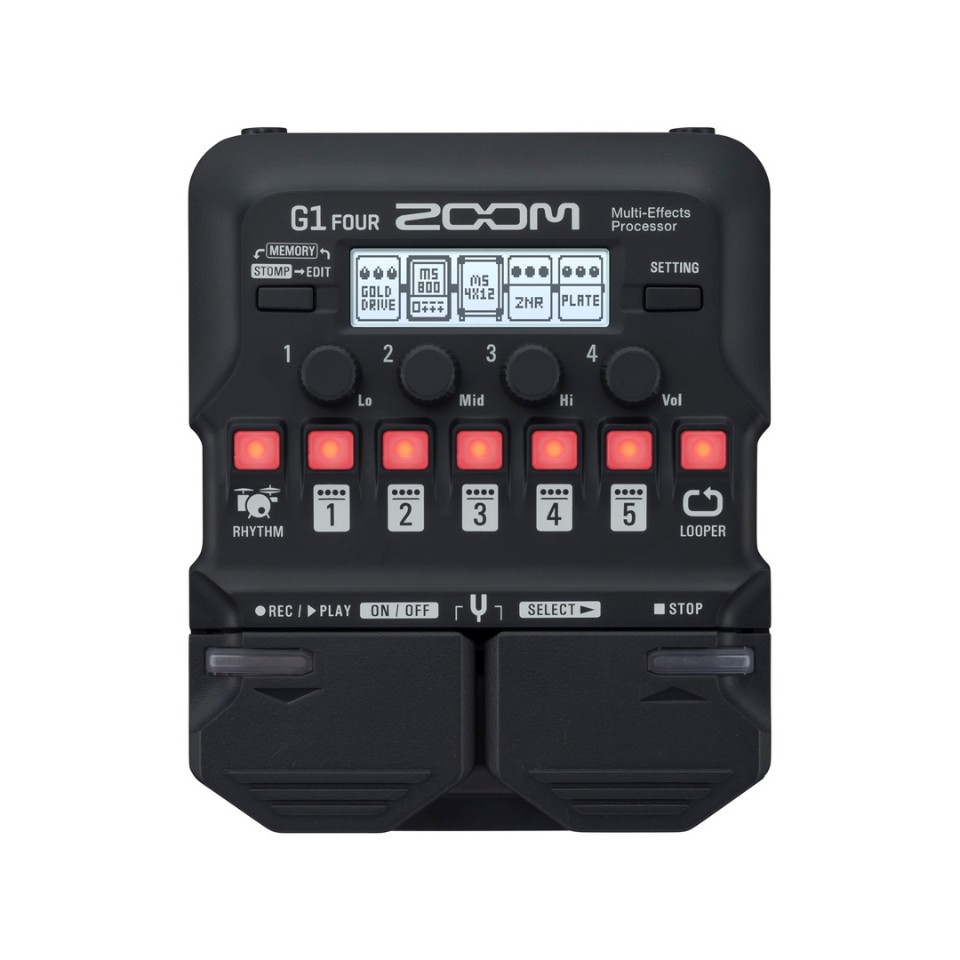 ZOOM ズーム ギターエフェクター マルチエフェクター Multi-Effects Processor G1 FOUR 4515260020157