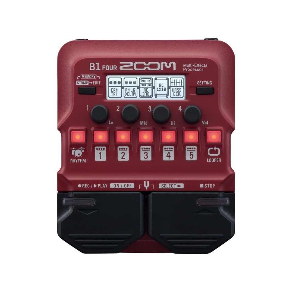 ZOOM ズーム ベースエフェクター マルチエフェクター Multi-Effects Processor B1 FOUR 4515260020591