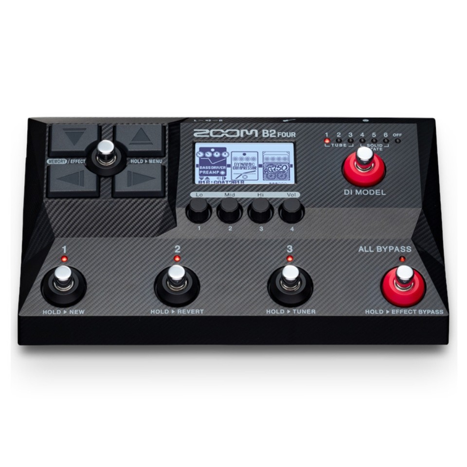 ZOOM ズーム ベースエフェクター マルチエフェクター Effects & Amp Emulator B2 FOUR 4515260028061