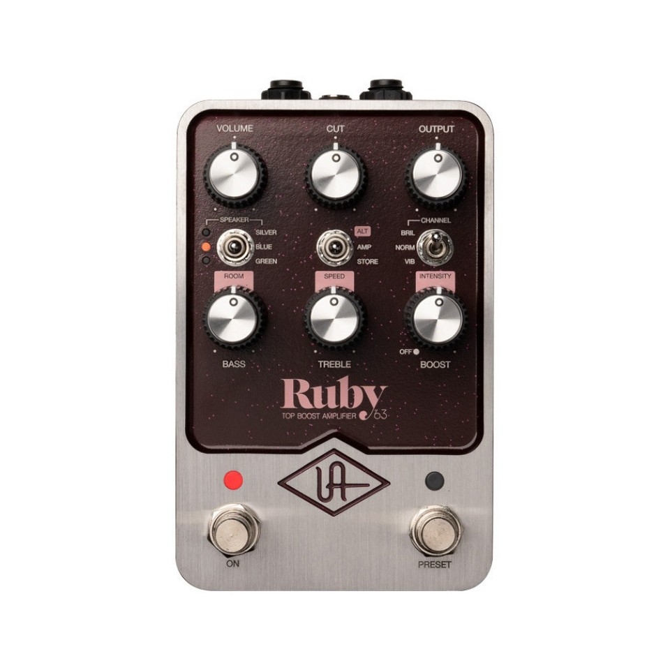 Universal Audio ユニバーサルオーディオ ギターエフェクター ブースター UAFX Ruby \\\'63 Top Boost Amplifier 4530027172214